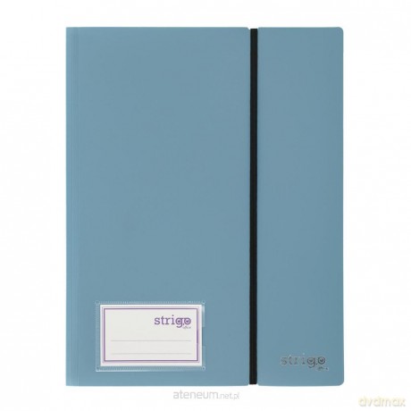 Album ofertowy A4 30kosz. z gumką szaroniebieski