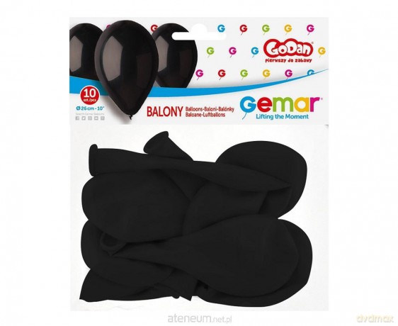 Balony premium czarne 10szt