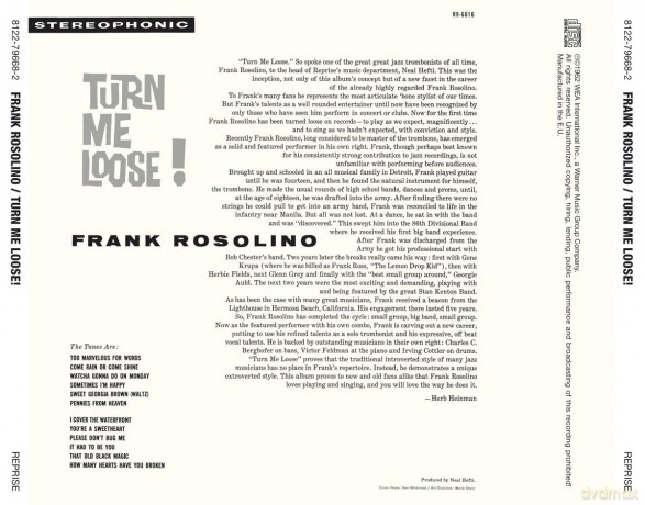 Frank Rosolino: Turn Me Loose! [CD]