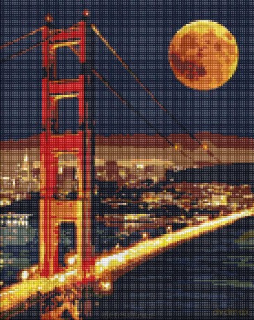 Diamentowa mozaika - Golden Gate 40x50cm