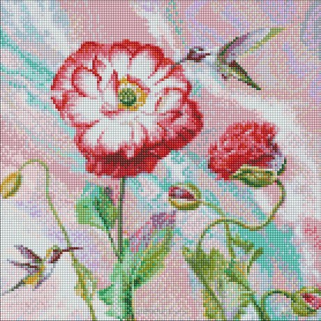 Diamentowa mozaika - Lekka etiuda 40x40cm