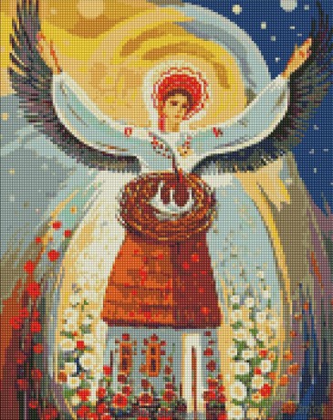 Diamentowa mozaika - Strażniczka 40x50cm