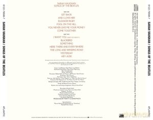 Sarah Vaughan: Songs Of The Beatles [CD]