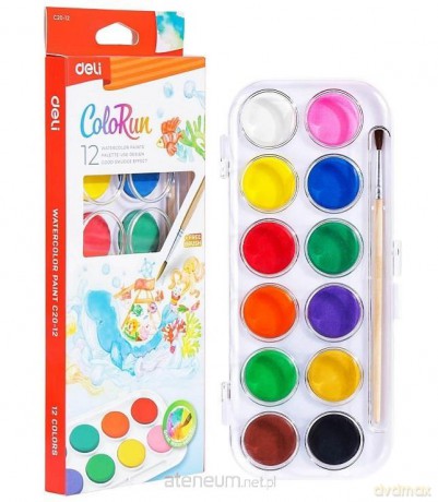Farby akwarelowe ColoRun 12 kolorów