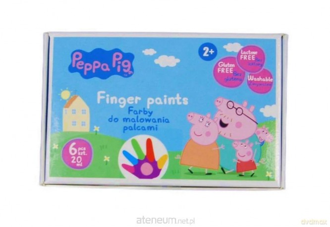 Farby do malowania palcami Peppa Pig 6kol
