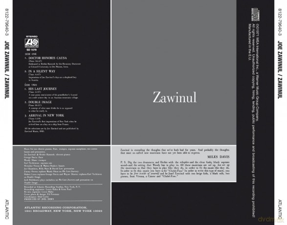 Joe Zawinul: Zawinul [CD]