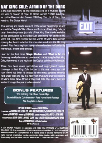 Nat King Cole: Afraid Of The Dark [DVD]