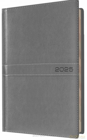 Kalendarz 2025 A4 tygodniowy biznesowy szary [KALENDARZ]