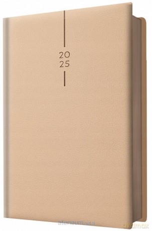 Kalendarz 2025 A5 dzienny planer beżowy [KALENDARZ]
