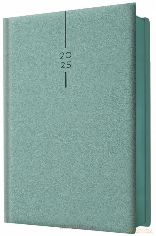 Kalendarz 2025 A5 dzienny planer miętowy [KALENDARZ]