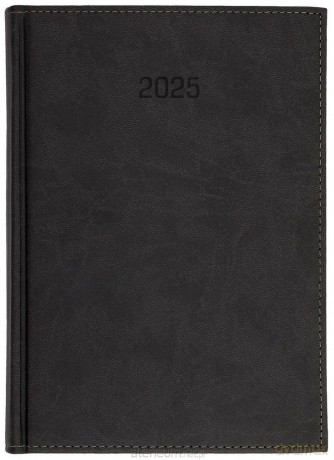 Kalendarz 2025 B5 tyg. Vivella z notesem czarny [KALENDARZ]