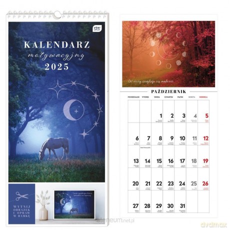 Kalendarz 2025 motywacyjny 22x46cm Magia [KALENDARZ]