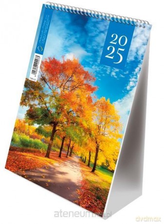 Kalendarz 2025 pionowy ze spiralką jesień [KALENDARZ]