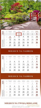 Kalendarz 2025 Trójdzielny Ogród [KALENDARZ]