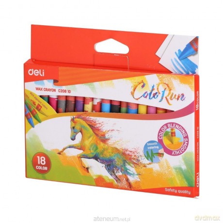 Kredki świecowe ColoRun 18 kolorów