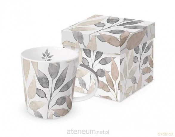 Kubek porcelanowy Liście Skandynawskie 350ml