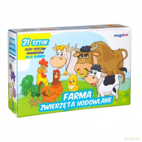 Magnesy zwierzęta 21szt