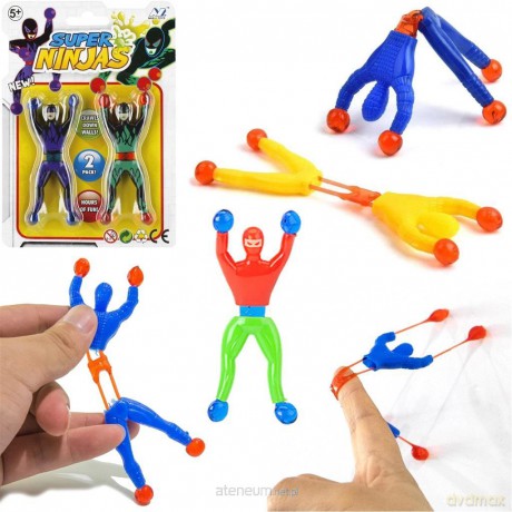 Ninja schodzące po szybie 2szt MIX [FIGURKA]