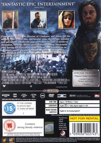 Kingdom of Heaven (Królestwo Niebieskie) [DVD]