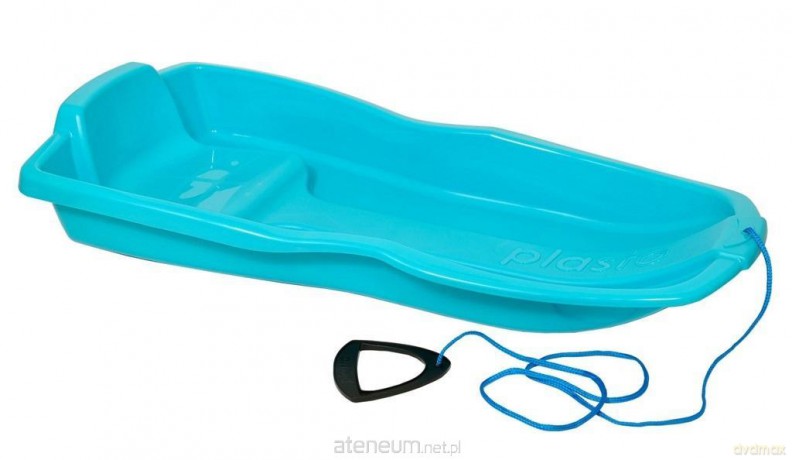 Sanki 87cm z linką i uchwytem błękitne [SPORT]