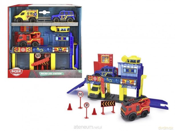 SOS Mini Stacja ratownicza + 3 pojazdy