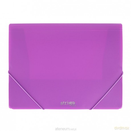 Teczka z gumką A4 PP neon fioletowa