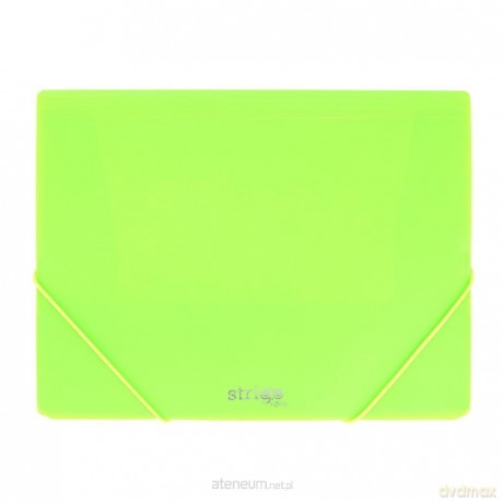 Teczka z gumką A4 PP neon zielona