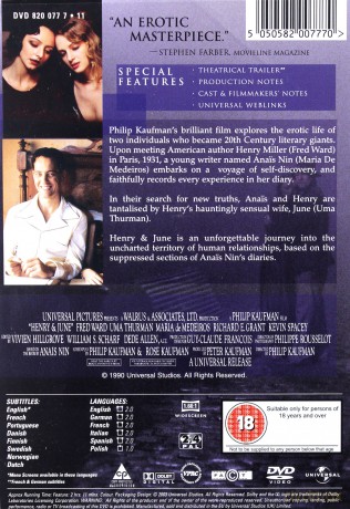 Henry i June [DVD]