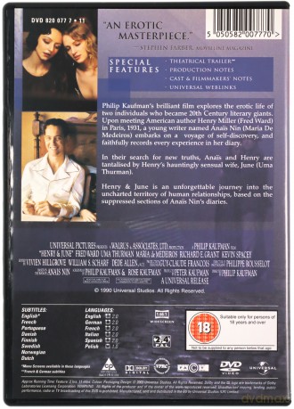Henry i June [DVD]