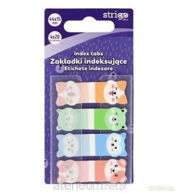 Zakładki indeksujące Misie 44x15mm 80 kartek