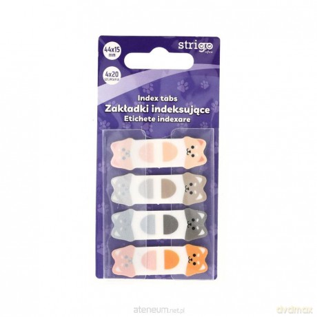 Zakładki indeksujące Pieski 44x15mm 80 kartek