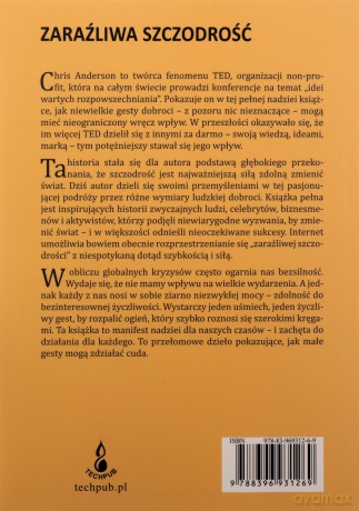 Zaraźliwa szczodrość. Najdonioślejsza idea warta.. - Chris Anderson [KSIĄŻKA]