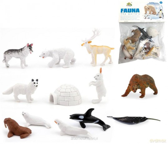 Zwierzęta zoo polarne 12szt [FIGURKA]