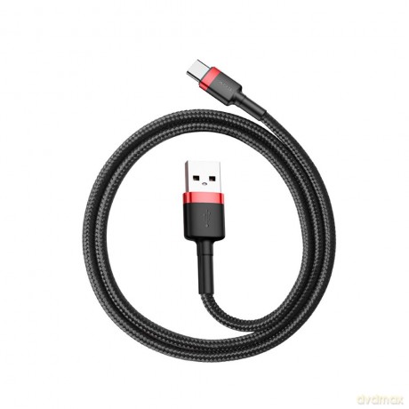 Baseus kabel Cafule USB - USB-C 0,5m 3A czerwono-czarny
