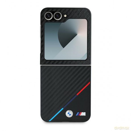 BMW case for nakładka do Samsung Galaxy Z Flip6 BMW000842 czarna Hardcase Carbon Tricolor