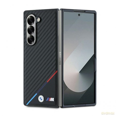 BMW case for nakładka do Samsung Galaxy Z Fold6 BMW000843 czarna Hardcase Carbon Tricolor