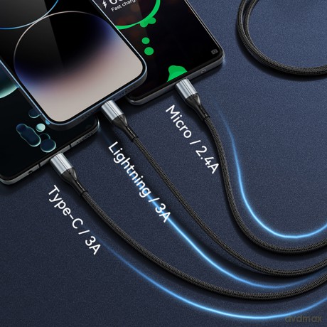 BWOO kabel X274 Fast 3 in 1 USB 3A