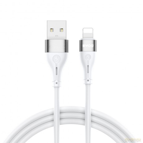 BWOO kabel X280L Minimalist Silicone 3A USB-A do Lightning biały