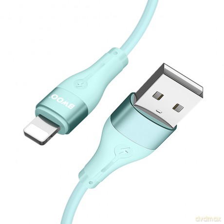 BWOO kabel X280L Minimalist Silicone 3A USB-A do Lightning zielony