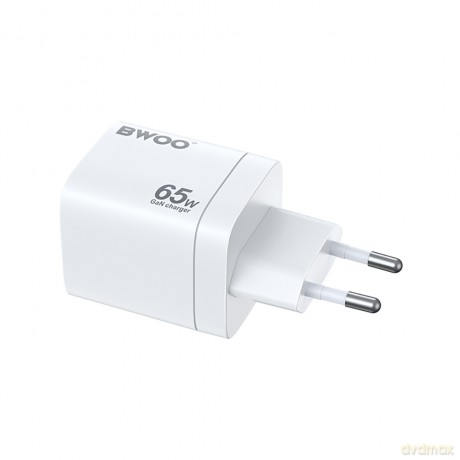 BWOO ładowarka CDA147 65W GaN TRAVEL CHARGER 2 x USB-C, 1 x USB- A