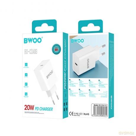 BWOO ładowarka sieciowa BO-CDA119 20W wall charger USB-C
