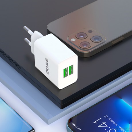 BWOO ładowarka sieciowa BO-CDA123 5V 2,4A Wall charger 2 x USB-A