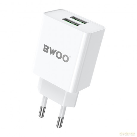 BWOO ładowarka sieciowa BO-CDA123 5V 2,4A Wall charger 2 x USB-A