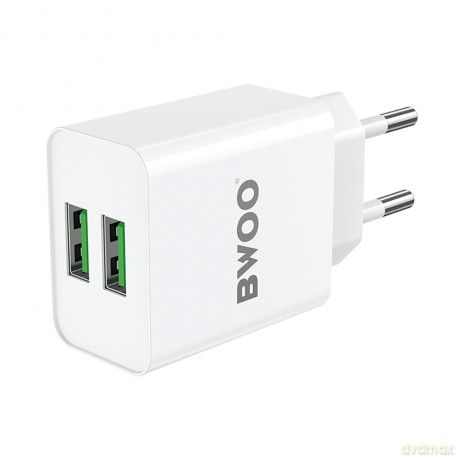 BWOO ładowarka sieciowa BO-CDA123 5V 2,4A Wall charger 2 x USB-A