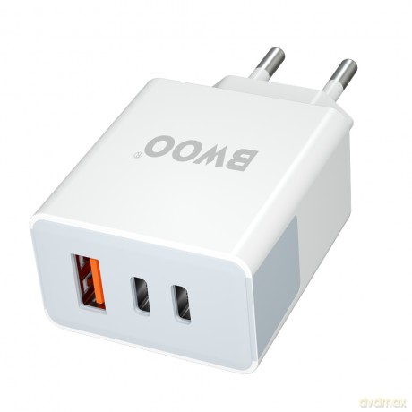 BWOO ładowarka sieciowa CDA133 40W wall charger 2 x USB-C ,1 x USB-A