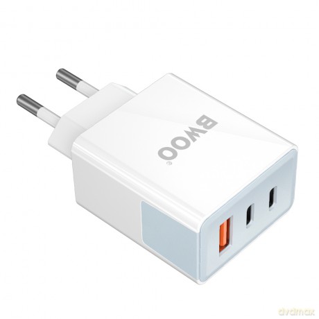 BWOO ładowarka sieciowa CDA133 40W wall charger 2 x USB-C ,1 x USB-A