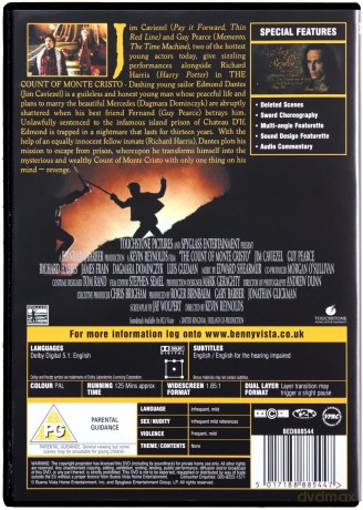 The Count Of Monte Cristo (Hrabia Monte Christo) [DVD]