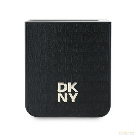 DKNY nakładka do Samsung Galaxy Z Flip6 DK000225 czarna Repeat Pattern Stack Logo