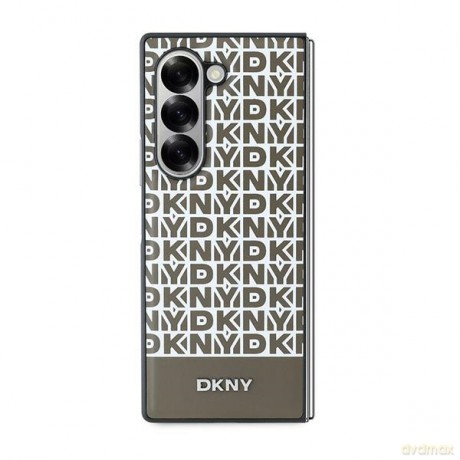 DKNY nakładka do Samsung Galaxy Z Fold6 DK000226 brązowa Repeat Pattern Bottom Stripe