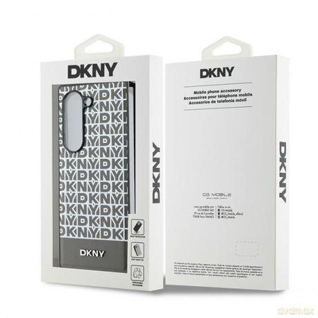DKNY nakładka do Samsung Galaxy Z Fold6 DK000226 brązowa Repeat Pattern Bottom Stripe